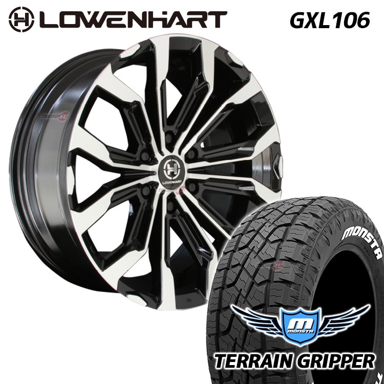 4本セット LOWENHART GXL206 レーベンハート 20x8.5J 6/139.7 +20 TOYO OPENCOUNTRY R/T RT 275/55R20 ホワイトレター FJクルーザー プラド